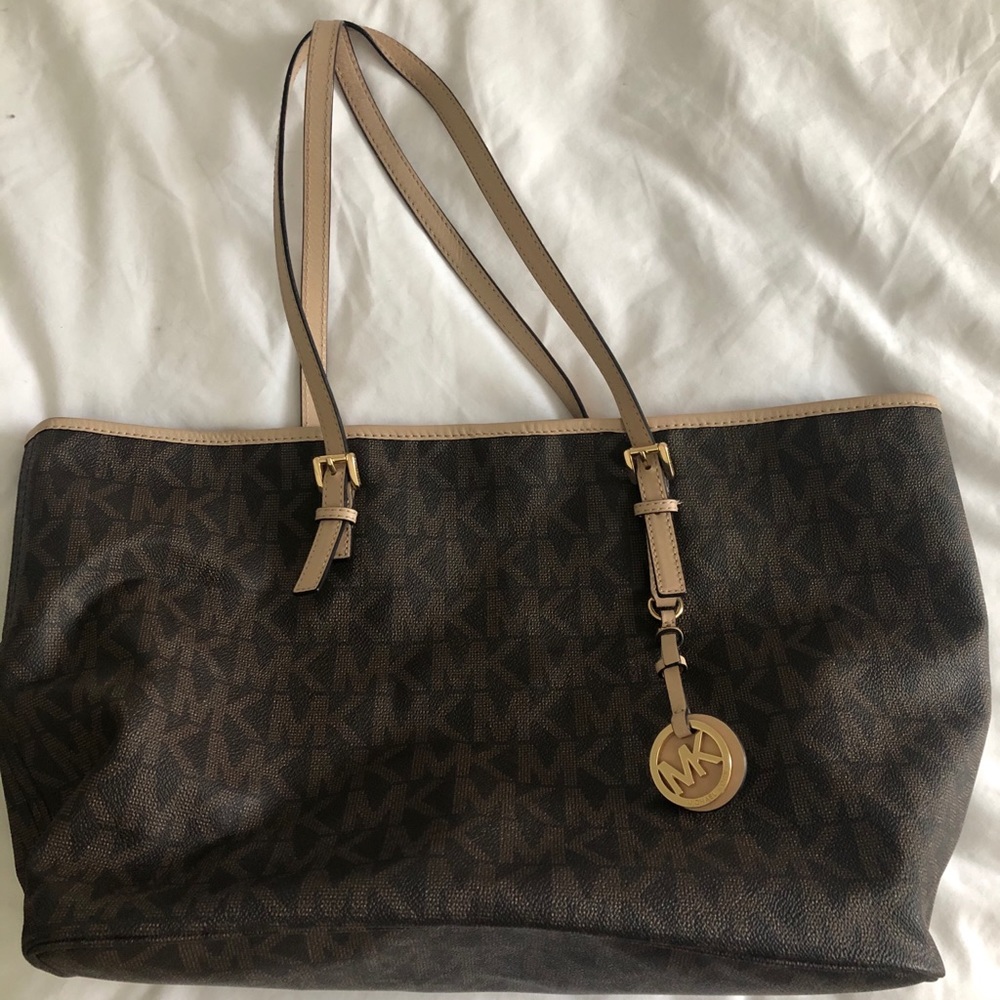 @michaelkors Large Monogram Tote Bag
